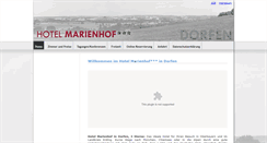Desktop Screenshot of marienhof-hotel.de